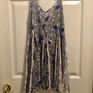 Grey and purple sundress